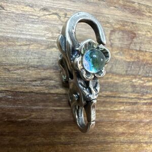 TROLLBEADS LAA FLOWER LOCK CLASP DICHROIC GLASS